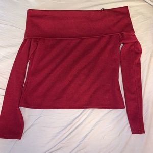 Forever 21 Contemporary Red Off the Shoulder Top